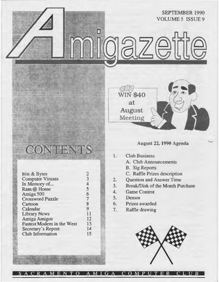 AmigaZette - 1990-09 cover